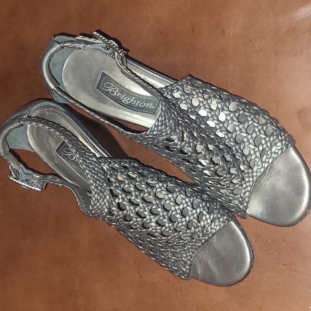 ❤️Excellent Brighton Realm Woven Wedge Sandals ❤️